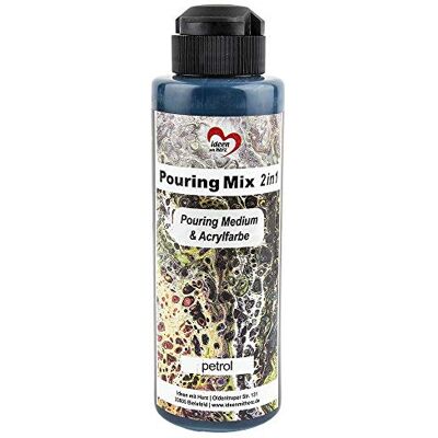 Ideen mit Herz Pouring Mix 2-in-1 Pouring Medium & acrylverf 180 ml Geen mengen met vloeistof, medium of siliconenolie (petrol) nodig Ideen mit Herz Pouring Mix 2-in-1 Pouring Medium & acrylverf 180 ml Geen mengen met vloeistof, medium of siliconenolie (petrol) nodig