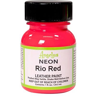 Angelus Acrylverf, leer, 29,5 ml, neonrood, 29,5 ml Angelus Acrylverf, leer, 29,5 ml, neonrood, 29,5 ml