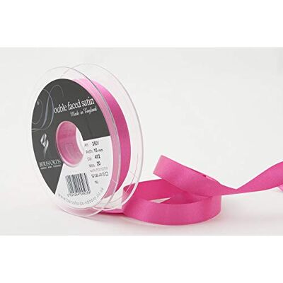 Berisfords Dubbelzijdig satijnen lint, polyester, fuchsia, 10,5 x 10,5 x 3 cm Berisfords Dubbelzijdig satijnen lint, polyester, fuchsia, 10,5 x 10,5 x 3 cm