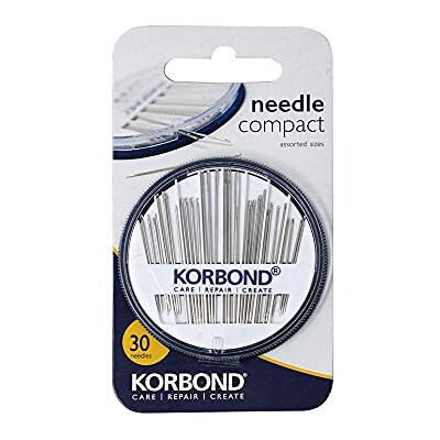 KORBOND PORTENTUM Compacte doos met 30 naalden, zilverkleurig KORBOND PORTENTUM Compacte doos met 30 naalden, zilverkleurig