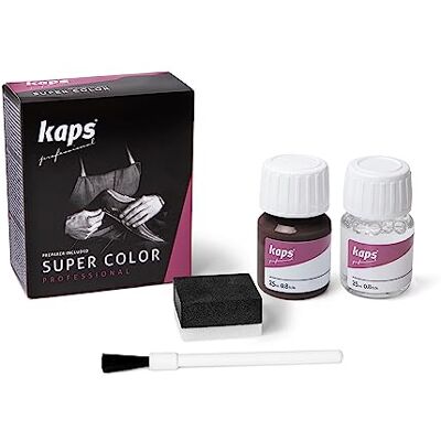 Kaps Super Color Kleuring voor natuurlijk leer, kunstleer en textiel, 25 ml, meerdere kleuren, 106 Dark Brown 25ml - 0.85 fl. Oz. Kaps Super Color Kleuring voor natuurlijk leer, kunstleer en textiel, 25 ml, meerdere kleuren, 106 Dark Brown 25ml - 0.85 fl. Oz.