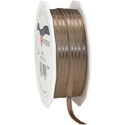 PRÄSENT C.E. Pattberg Satijnen lint, donkergrijs (taupe), 50 meter breed, voor het verpakken van geschenken, 3 mm breed, cadeaulint om te versieren en te knutselen, decoratief lint voor geschenken, alle gelegenheden PRÄSENT C.E. Pattberg Satijnen lint, donkergrijs (taupe), 50 meter breed, voor het verpakken van geschenken, 3 mm breed, cadeaulint om te versieren en te knutselen, decoratief lint voor geschenken, alle gelegenheden