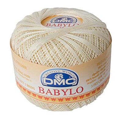 DMC Babylo garen maat 10 haakgaren ideaal voor decoratie haak nr. 1,50 of 1,75 100 g 530 m 3 kleuren wit/beige DMC Babylo garen maat 10 haakgaren ideaal voor decoratie haak nr. 1,50 of 1,75 100 g 530 m 3 kleuren wit/beige