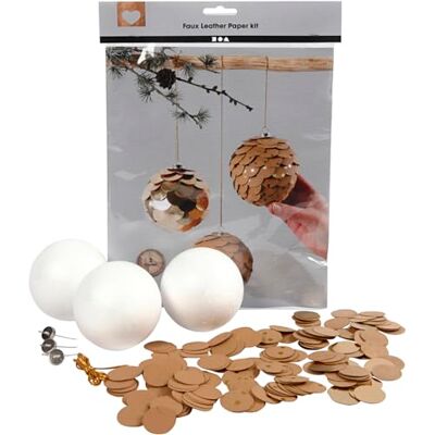 Creativ Dennenappels van papier in lederlook, diameter 8 cm, dikte 0,55 mm, naturel, goud, goud, 1 set Creativ Dennenappels van papier in lederlook, diameter 8 cm, dikte 0,55 mm, naturel, goud, goud, 1 set