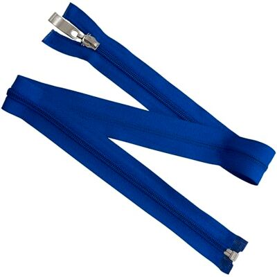 AERZETIX Set van 6 spiraalritssluitingen nr. 5 60 cm deelbaar in de kleur blauw met decoratieve trekker voor kledingprojecten, naaien, gepersonaliseerde kleding, textielcreaties AERZETIX Set van 6 spiraalritssluitingen nr. 5 60 cm deelbaar in de kleur blauw met decoratieve trekker voor kledingprojecten, naaien, gepersonaliseerde kleding, textielcreaties
