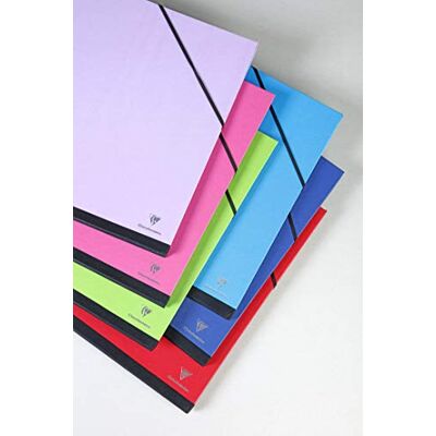 Clairefontaine 144601C tekenbord kleur met elastieken assortiment 26 x 33 cm Clairefontaine 144601C tekenbord kleur met elastieken assortiment 26 x 33 cm