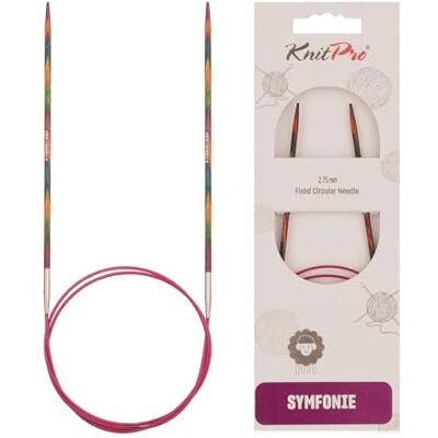 KnitPro Symfonie Vaste ronde naalden, 80 cm x 2,75 mm, meerkleurig KnitPro Symfonie Vaste ronde naalden, 80 cm x 2,75 mm, meerkleurig