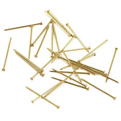 Rayher 2105600 pinnen, 18 mm, messing, doos 50 g (ca. 950 stuks) Rayher 2105600 pinnen, 18 mm, messing, doos 50 g (ca. 950 stuks)