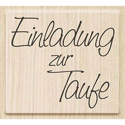 Knorr Prandell 211800200 211800200 houten stempel geboorte, afmeting 5,3 x 4,7 cm, motief uitnodiging voor doop Knorr Prandell 211800200 211800200 houten stempel geboorte, afmeting 5,3 x 4,7 cm, motief uitnodiging voor doop