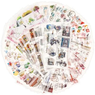 Mayplous 72 vellen Scrapbooking Sticker Washi Sticker Decoratie Sticker Planner Sticker Journal Sticker voor Volwassenen voor Dagboek Album Kaarten Maken DIY Kunst en Ambacht (Secret Garden) Mayplous 72 vellen Scrapbooking Sticker Washi Sticker Decoratie Sticker Planner Sticker Journal Sticker voor Volwassenen voor Dagboek Album Kaarten Maken DIY Kunst en Ambacht (Secret Garden)
