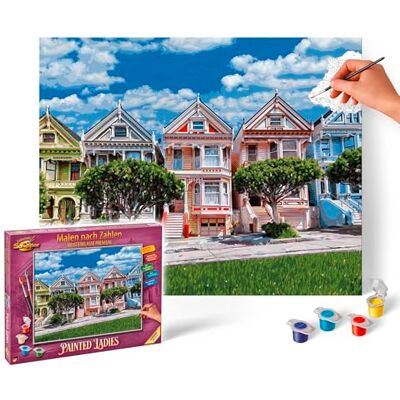 Schipper 609130900 schilderen op nummer Painted Ladies afbeeldingen voor volwassenen met penselen en acrylverf 40 x 50 cm Schipper 609130900 schilderen op nummer Painted Ladies afbeeldingen voor volwassenen met penselen en acrylverf 40 x 50 cm