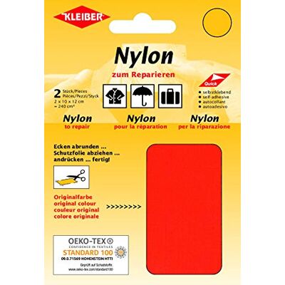 Kleiber + Co.GmbH 43052 patches nylon 2 stuks, 100% polyamide, 10 x 12 cm, neonoranje Kleiber + Co.GmbH 43052 patches nylon 2 stuks, 100% polyamide, 10 x 12 cm, neonoranje