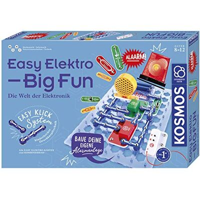 Kosmos Easy 620608 Big Fun elektrische experimenteerbox voor kinderen Radioconstructie, geluidssysteem, alarmsysteem, voor kinderen vanaf 8 jaar Kosmos Easy 620608 Big Fun elektrische experimenteerbox voor kinderen Radioconstructie, geluidssysteem, alarmsysteem, voor kinderen vanaf 8 jaar