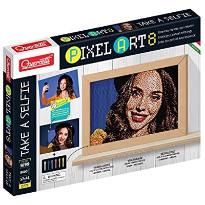Quercetti Pixel Art 8 creatieve set Take a Selfie DIY fotomozaïek vanaf 9 jaar Made in Italy Quercetti Pixel Art 8 creatieve set Take a Selfie DIY fotomozaïek vanaf 9 jaar Made in Italy