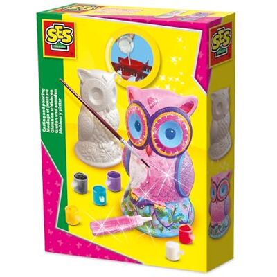 Creative 01285 Gipsgips Uil, doe-het-zelf knutselset voor kinderen, meerdere Creative 01285 Gipsgips Uil, doe-het-zelf knutselset voor kinderen, meerdere