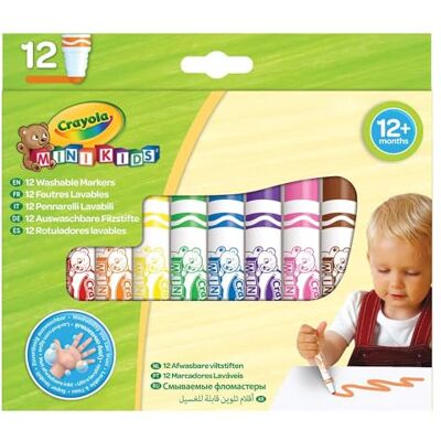 CRAYOLA Viltstiften mini kids 12 stuks CRAYOLA Viltstiften mini kids 12 stuks
