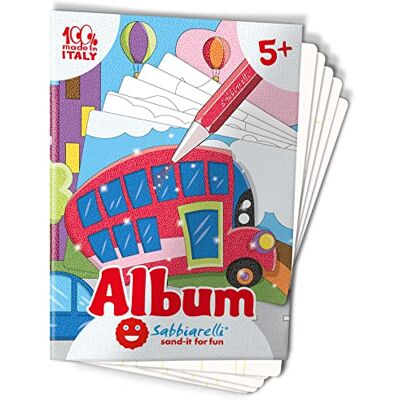 Sabbiarelli Sand-it For Fun – transportmedium album – 5 zelfklevende tekeningen A5 voor zandkunst gekleurd zand niet inbegrepen creatieve vrije tijd voor kinderen 5-12 jaar Contient 5 dessins adhésifs A5 100% Made in Italy Loisirs créatifs Enf Sabbiarelli Sand-it For Fun – transportmedium album – 5 zelfklevende tekeningen A5 voor zandkunst gekleurd zand niet inbegrepen creatieve vrije tijd voor kinderen 5-12 jaar Contient 5 dessins adhésifs A5 100% Made in Italy Loisirs créatifs Enf