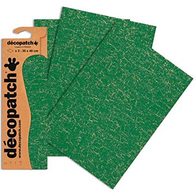 décopatch C445O een zak met 3 vellen bedrukt papier, 30 x 40 cm, dennengroen décopatch C445O een zak met 3 vellen bedrukt papier, 30 x 40 cm, dennengroen