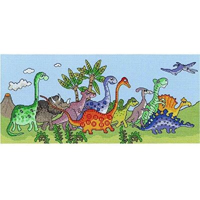 Bothy Threads kruissteek borduurset dinosaurus Bothy Threads kruissteek borduurset dinosaurus