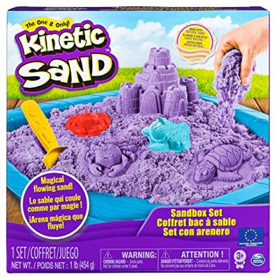 Kinetic Sand 6024397 Kasteel-zandbak, 450 g kinetisch zand, speelgoed voor kinderen, creatieve vrije tijd, kunststof, model en willekeurige kleur Kinetic Sand 6024397 Kasteel-zandbak, 450 g kinetisch zand, speelgoed voor kinderen, creatieve vrije tijd, kunststof, model en willekeurige kleur