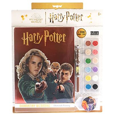 DIAMANTINY Harry Potter Wizarding Foundation Magic Trio – set voor het maken van mozaïek activiteiten Crystal Art Diamond Painting 1 A4-bord DIAMANTINY Harry Potter Wizarding Foundation Magic Trio – set voor het maken van mozaïek activiteiten Crystal Art Diamond Painting 1 A4-bord