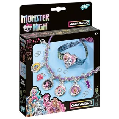 Totum CCG Monster High Knutselset voor kinderen, creatieve set met 5 metalen hangers en accessoires voor twee stijlvolle fanarmbanden, knutselplezier vanaf 5 jaar, Mittelgroße Totum CCG Monster High Knutselset voor kinderen, creatieve set met 5 metalen hangers en accessoires voor twee stijlvolle fanarmbanden, knutselplezier vanaf 5 jaar, Mittelgroße