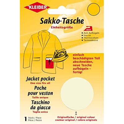 Kleiber Reparatiepatch, tas, om op te strijken, beige Kleiber Reparatiepatch, tas, om op te strijken, beige