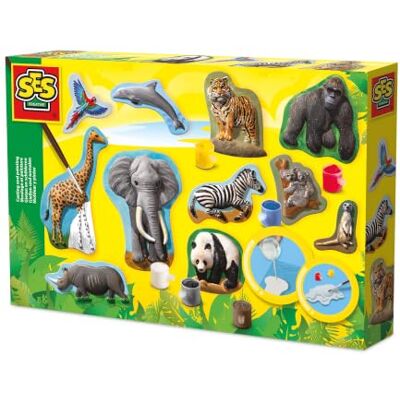 Creative 01132 Gipsvormset dieren, dierenfiguren, creatieve vrijetijdssets voor kinderen Creative 01132 Gipsvormset dieren, dierenfiguren, creatieve vrijetijdssets voor kinderen