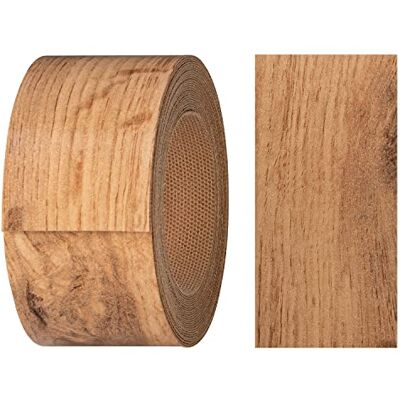 haggiy Melamine plakstrip met smeltlijm, 40 mm x 5 m, opstrijkbare lijm voor planken en platen, kantenband, decoratie, Wotan-eiken haggiy Melamine plakstrip met smeltlijm, 40 mm x 5 m, opstrijkbare lijm voor planken en platen, kantenband, decoratie, Wotan-eiken