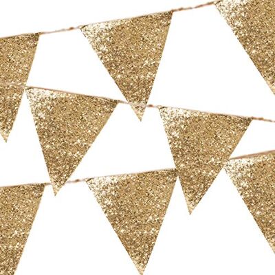 Talking Tables Luxe feestslinger met glitter, 3 m, goudkleurig Talking Tables Luxe feestslinger met glitter, 3 m, goudkleurig