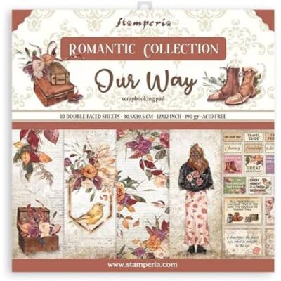 Stamperia SBBL115 scrapbooking papier, 30,5 x 30,5 cm, meerkleurig, 30,5 x 30,5 cm, 10 vellen Stamperia SBBL115 scrapbooking papier, 30,5 x 30,5 cm, meerkleurig, 30,5 x 30,5 cm, 10 vellen