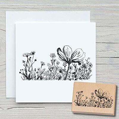 NEWSTAMPS DIE STEMPELMACHER Newstamps bloemenweidestempel 01 grote houten rubberen stempel voor het knutselen van kaarten, houten stempels, bloemen, planten, bloemen, weide, kruiden, scrapbooking, textielstempel, kinderdecoratie NEWSTAMPS DIE STEMPELMACHER Newstamps bloemenweidestempel 01 grote houten rubberen stempel voor het knutselen van kaarten, houten stempels, bloemen, planten, bloemen, weide, kruiden, scrapbooking, textielstempel, kinderdecoratie