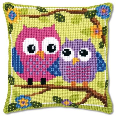 Vervaco Kruissteek Kit Compleet Kussen Set HIBOU OP TAK Decoratie Handmatig Borduurwerk Kit Volwassen Kunst Creatieve Gift DIY ca. 40 x 40 cm Cross Stitch Borduurwerk Vervaco Kruissteek Kit Compleet Kussen Set HIBOU OP TAK Decoratie Handmatig Borduurwerk Kit Volwassen Kunst Creatieve Gift DIY ca. 40 x 40 cm Cross Stitch Borduurwerk
