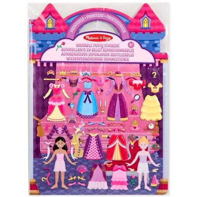 Melissa & Doug Herpositioneerbare reliëfstickers, prinsessen, activiteitenboeken, herbruikbare stickers, knutselen voor meisjes en jongens van 3, 4, 5, 6, 7 jaar Melissa & Doug Herpositioneerbare reliëfstickers, prinsessen, activiteitenboeken, herbruikbare stickers, knutselen voor meisjes en jongens van 3, 4, 5, 6, 7 jaar