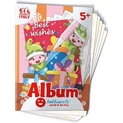 Sabbiarelli Sand-it For Fun Kerstwenalbum 5 zelfklevende tekeningen A5 voor zandkunst gekleurd zand niet inbegrepen Kerstmis knutselen voor kinderen 5-12 jaar Contient 5 dessins adhésifs A5 100% Made in Italy Loisirs créatifs Enfants 5-12 ans Sabbiarelli Sand-it For Fun Kerstwenalbum 5 zelfklevende tekeningen A5 voor zandkunst gekleurd zand niet inbegrepen Kerstmis knutselen voor kinderen 5-12 jaar Contient 5 dessins adhésifs A5 100% Made in Italy Loisirs créatifs Enfants 5-12 ans