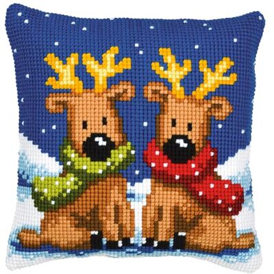 Vervaco Kruissteek Kit Volledige Kussen Set Vrolijk Rendier Decoratie Handmatig Borduurwerk Kit Volwassen Kunst Creatief Cadeau DIY ca. 40 x 40 cm Cross Stitch Borduurwerk Vervaco Kruissteek Kit Volledige Kussen Set Vrolijk Rendier Decoratie Handmatig Borduurwerk Kit Volwassen Kunst Creatief Cadeau DIY ca. 40 x 40 cm Cross Stitch Borduurwerk