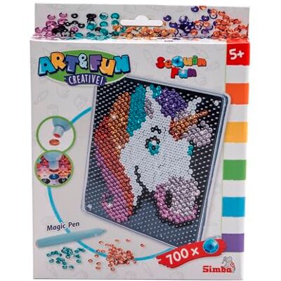 Simba Art und Fun 106374703 Art und Fun Eenhoorn Dienblad 18 x 18 cm 700 Pailletten Pen vanaf 5 jaar Simba Art und Fun 106374703 Art und Fun Eenhoorn Dienblad 18 x 18 cm 700 Pailletten Pen vanaf 5 jaar