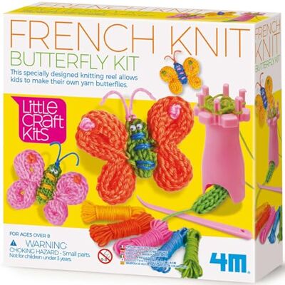 4M 404765 Little Craft Spool Knit Butterflies Kit Frans, meerkleurig 4M 404765 Little Craft Spool Knit Butterflies Kit Frans, meerkleurig