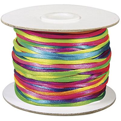 Rayher 5137549 5137549 Satijnen koord 2 mm rol gemengd 50 m Rayher 5137549 5137549 Satijnen koord 2 mm rol gemengd 50 m