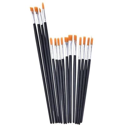 PARENCE . Set met 15 knutselkwasten/houten kwasten/set met 15 verschillende penselen voor acrylverf, aquarel, oliën en gouaches PARENCE . Set met 15 knutselkwasten/houten kwasten/set met 15 verschillende penselen voor acrylverf, aquarel, oliën en gouaches