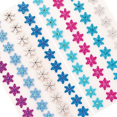 Baker Ross FE878 stickers voor kinderen, van schuimrubber, sneeuwvlokmotief, 80 stuks, voor scrapbooking, schuim, creatieve vrijetijdsbesteding voor kinderen Baker Ross FE878 stickers voor kinderen, van schuimrubber, sneeuwvlokmotief, 80 stuks, voor scrapbooking, schuim, creatieve vrijetijdsbesteding voor kinderen