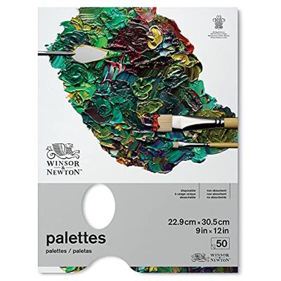 Winsor & Newton 7002032 aftrekspalet 50 vellen 22,9 x 30,5 cm, glad polygecoat oppervlak, ideaal voor het mengen van olieverf, acrylverf en alkydverven Winsor & Newton 7002032 aftrekspalet 50 vellen 22,9 x 30,5 cm, glad polygecoat oppervlak, ideaal voor het mengen van olieverf, acrylverf en alkydverven