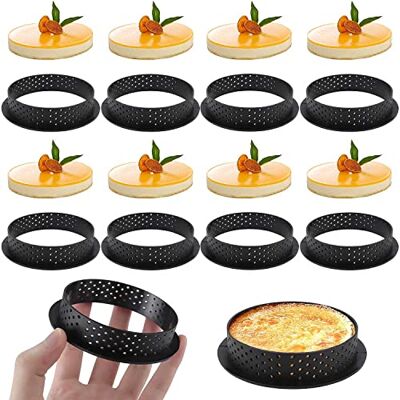 ZDNT 8 stuks ronde taartvormen, schuim, cirkel, geperforeerd, taartdecoratie, cutter, schuimvorm, cirkel, ring, taarten, voor desserts, bakken, knutselen ZDNT 8 stuks ronde taartvormen, schuim, cirkel, geperforeerd, taartdecoratie, cutter, schuimvorm, cirkel, ring, taarten, voor desserts, bakken, knutselen