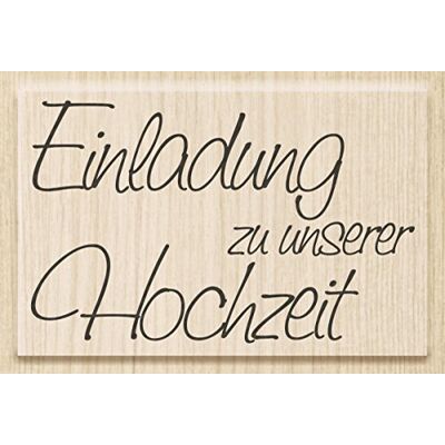 Knorr Prandell 211800002 stempel 211800002 houten stempel bruiloft grootte 6,5 x 4,1 cm motief uitnodiging voor bruiloft Knorr Prandell 211800002 stempel 211800002 houten stempel bruiloft grootte 6,5 x 4,1 cm motief uitnodiging voor bruiloft