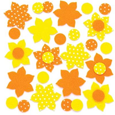 Baker Ross Jonquilles Viltstickers, 80 stuks Baker Ross Jonquilles Viltstickers, 80 stuks