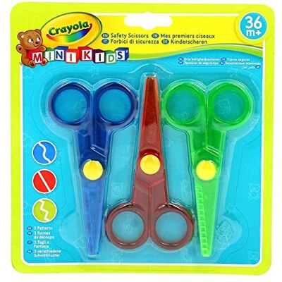 CRAYOLA Mini Kids , 3 veiligheidsschaar 81-8119 CRAYOLA Mini Kids , 3 veiligheidsschaar 81-8119