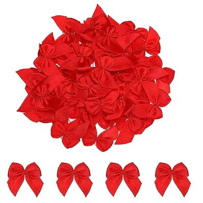 sourcing map 100 stuks mini-strik van lint, 2,5 cm, rode strik, Kerstmis, mini-stof, satijn, strikken, voor knutselen, naaien, bruiloft, verjaardag, feest, rood sourcing map 100 stuks mini-strik van lint, 2,5 cm, rode strik, Kerstmis, mini-stof, satijn, strikken, voor knutselen, naaien, bruiloft, verjaardag, feest, rood