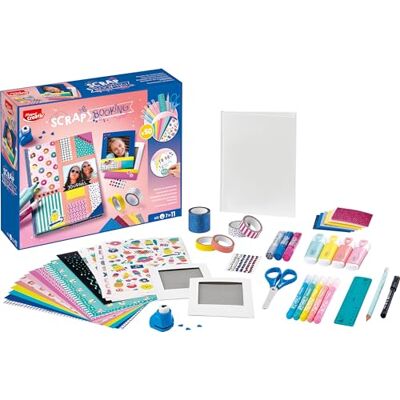 Maped Creativ Scrapbooking – complete activiteitenset, met meer dan 50 accessoires en materialen van , waaronder 1 notitieboek en 2 polaroid fotolijsten om te versieren – vanaf 7 jaar Maped Creativ Scrapbooking – complete activiteitenset, met meer dan 50 accessoires en materialen van , waaronder 1 notitieboek en 2 polaroid fotolijsten om te versieren – vanaf 7 jaar