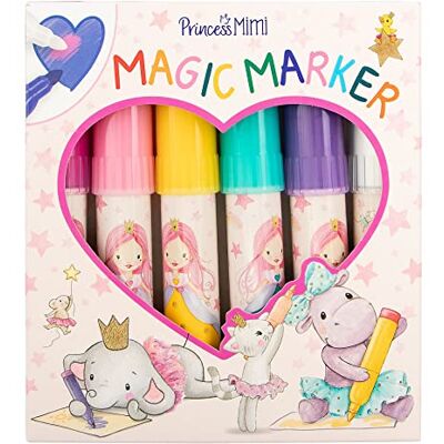 Depesche Princess Mimi 12120 magische viltstiften en een magische pen voor kleuren, schrijven en decoreren, 5 stuks Depesche Princess Mimi 12120 magische viltstiften en een magische pen voor kleuren, schrijven en decoreren, 5 stuks
