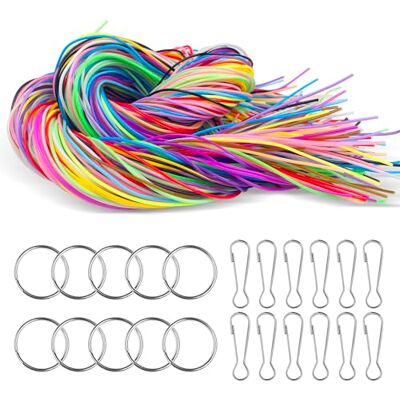 tekenewbse Scooby Doo 200 stuks Scoubidou glittergaren, elastisch koord, Scoobidoo, Scoubidou Pastel voor het maken van armbanden, halskettingen, 10 sleutelhangers en 10 haken, clips in 20 kleuren, Ø 1,8 mm tekenewbse Scooby Doo 200 stuks Scoubidou glittergaren, elastisch koord, Scoobidoo, Scoubidou Pastel voor het maken van armbanden, halskettingen, 10 sleutelhangers en 10 haken, clips in 20 kleuren, Ø 1,8 mm